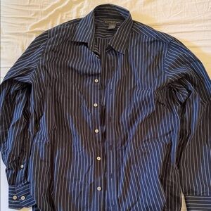 Men's Striped Blue Shirt